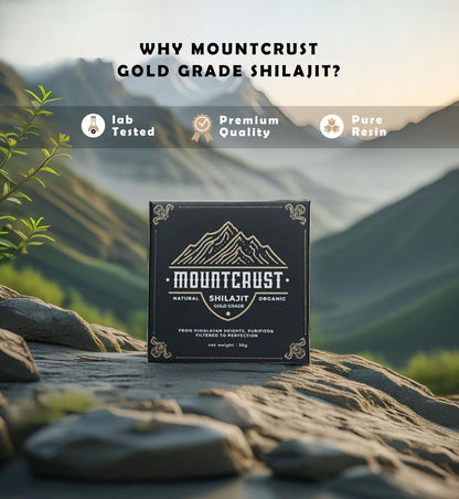 Mountcrust Shilajit Resin 30g – Pure Himalayan Extract - Mountcrust Shilajit